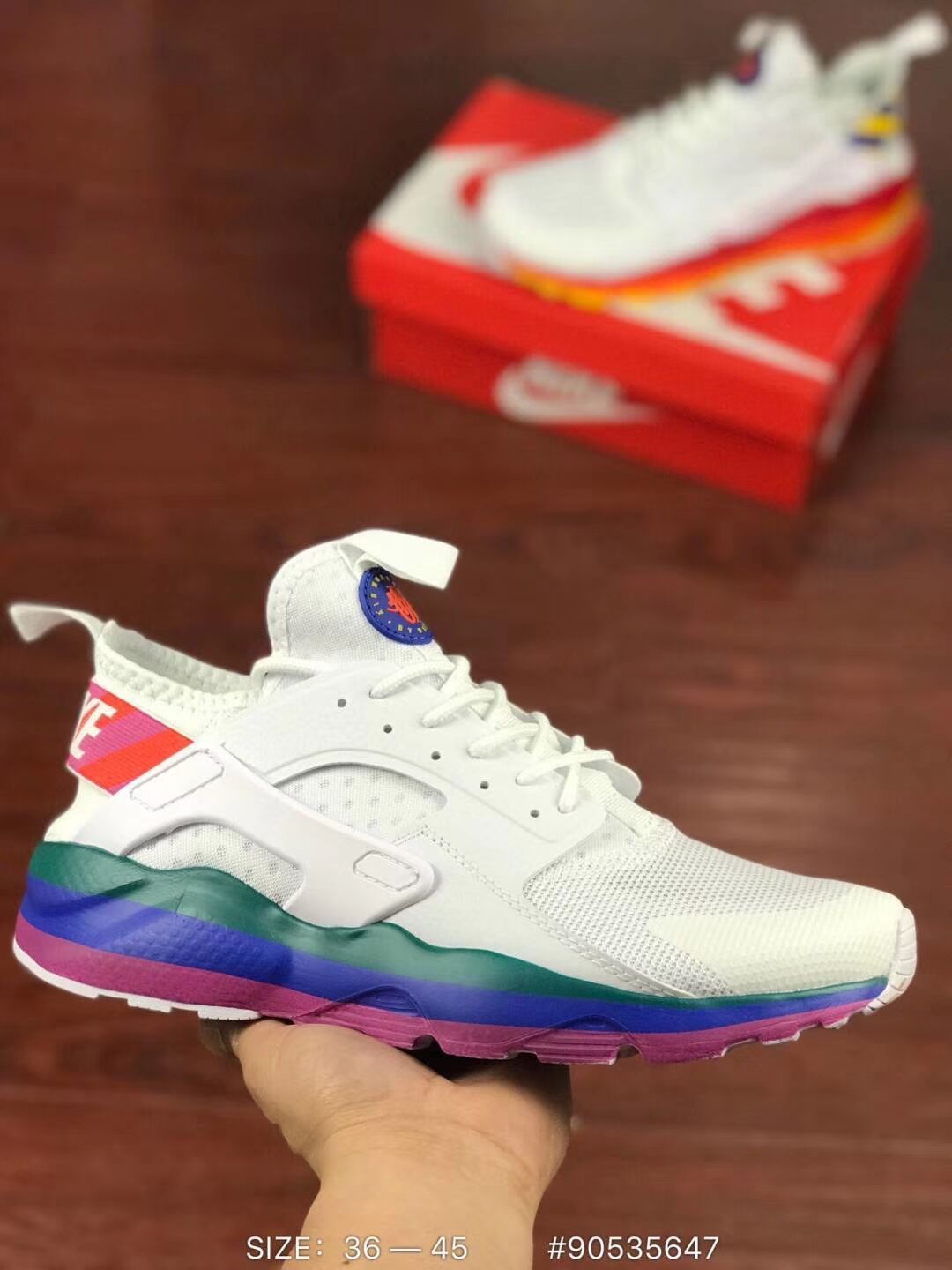 rainbow colour shoes