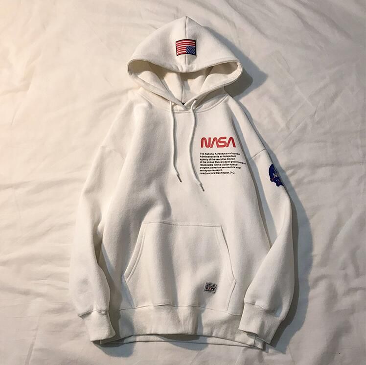 nasa moletom com capuz zaful