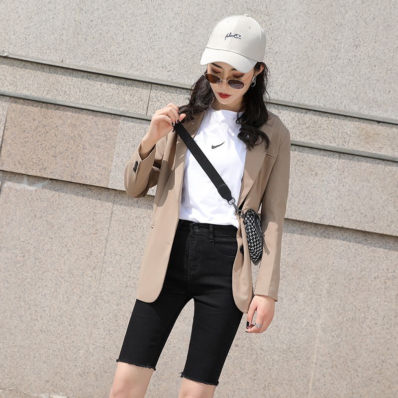 white biker shorts in store