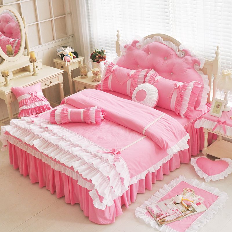 pink princess bedding