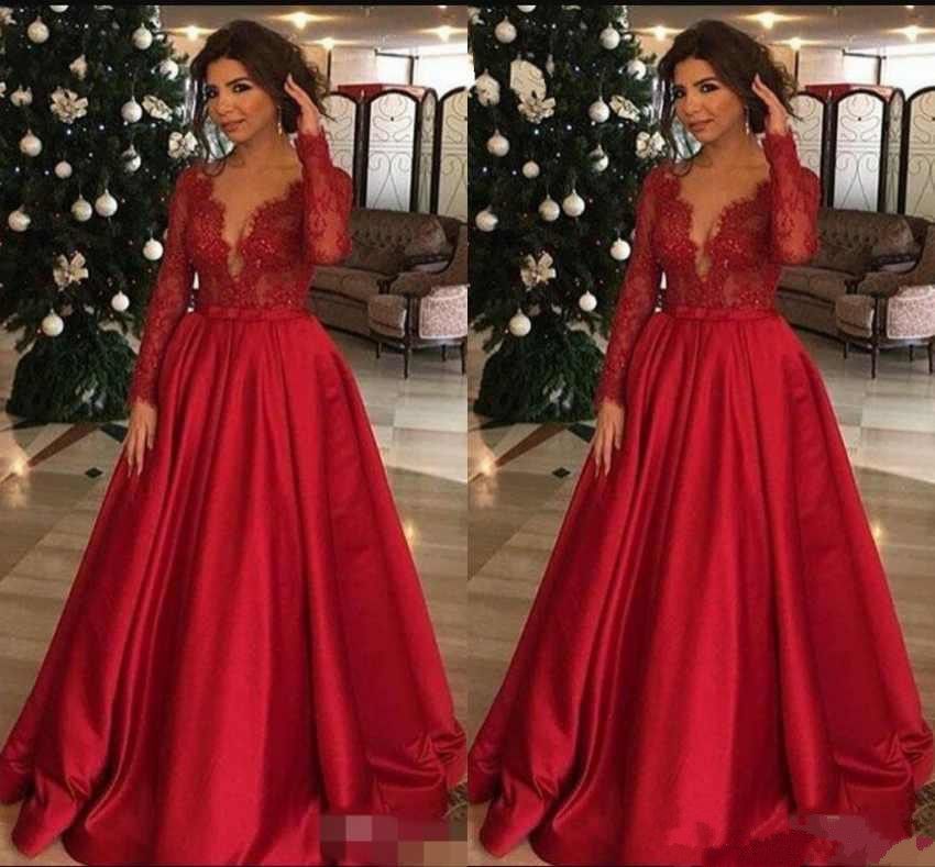 red lace mother of the bride dress