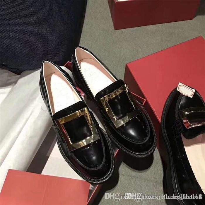 casual brass buckle low heel sandals