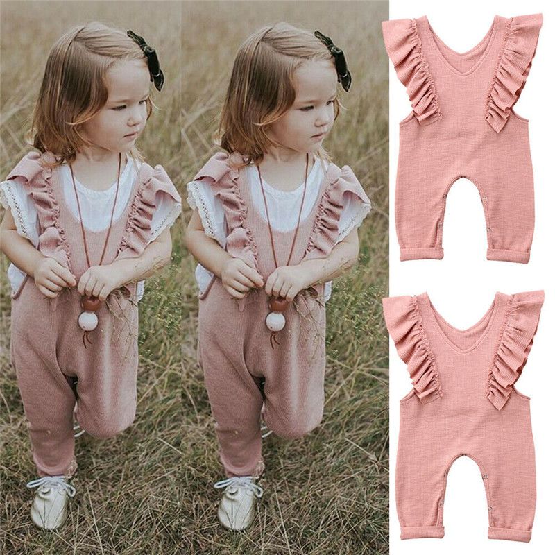baby girl knit overalls