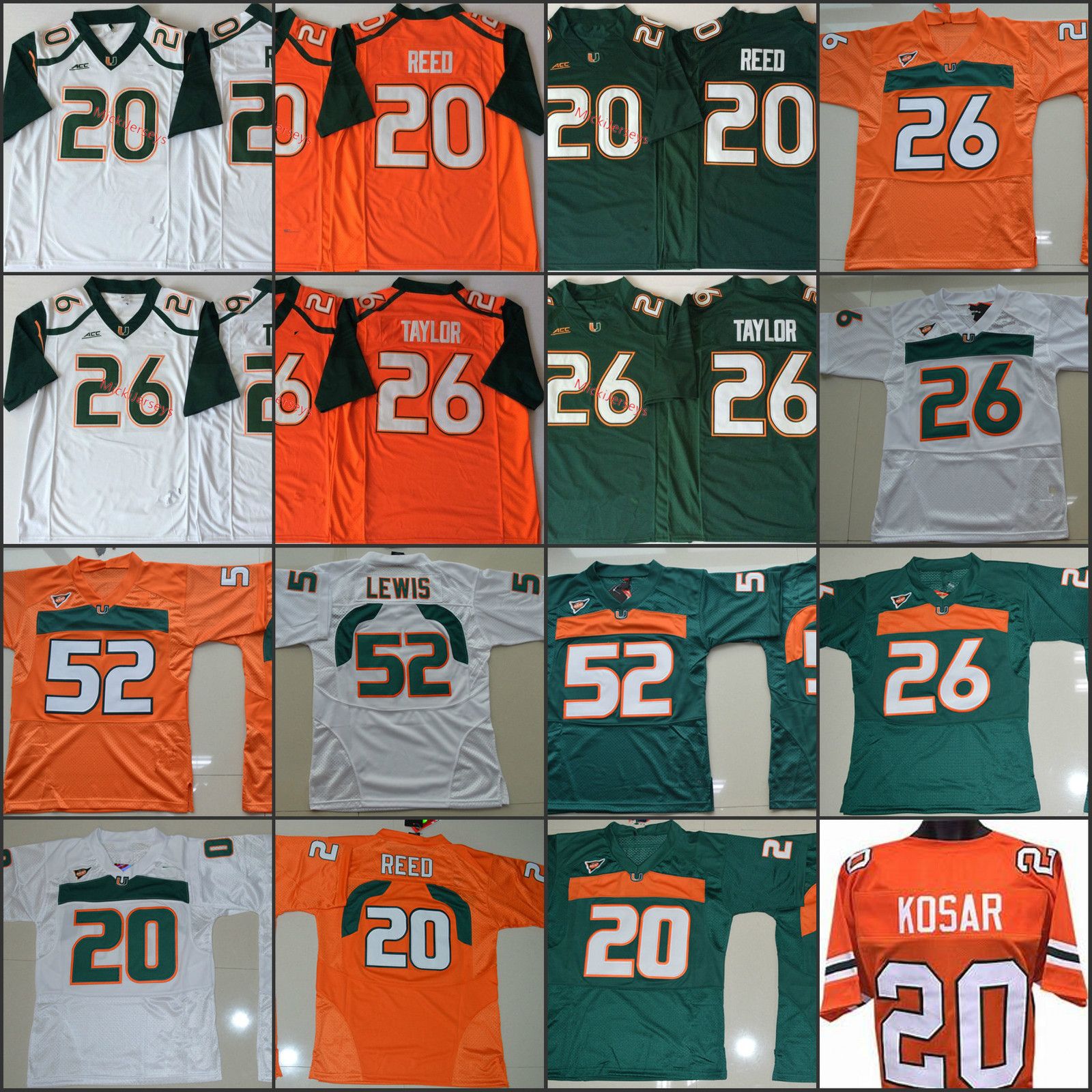 miami hurricanes ed reed jersey