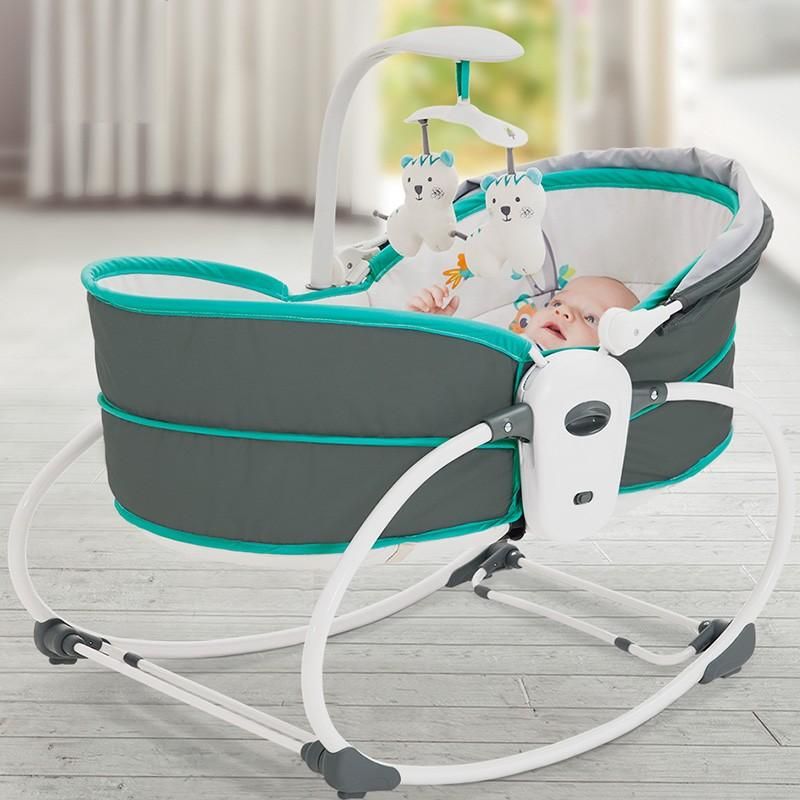 rocking chair with baby cradle
