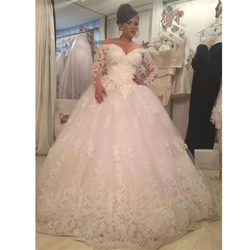 plus size wedding dresses with sparkles