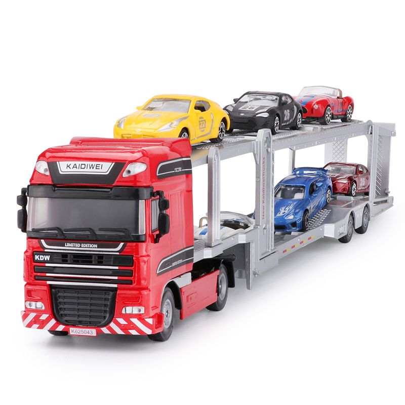 semi truck car carrier toy