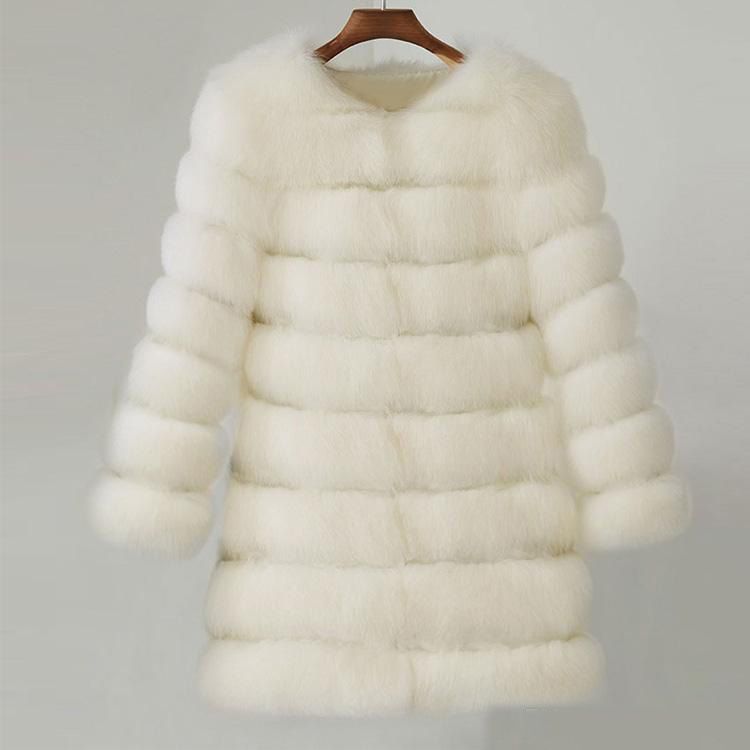 white faux fur jacket plus size