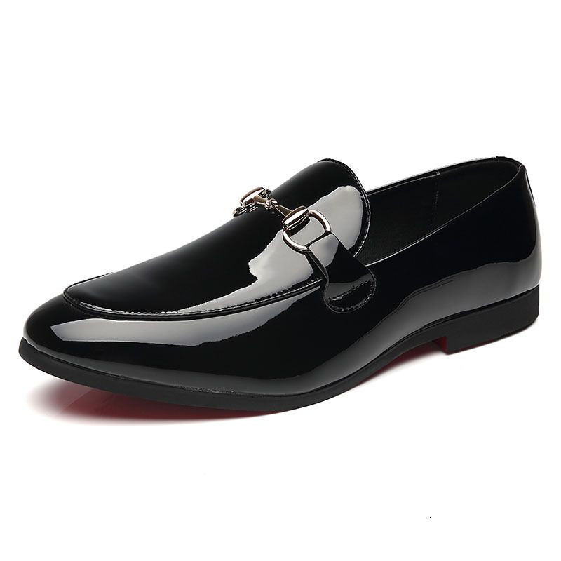 Patent Leather Shoes Large Size Mens Casual Business Party Dress Black ...