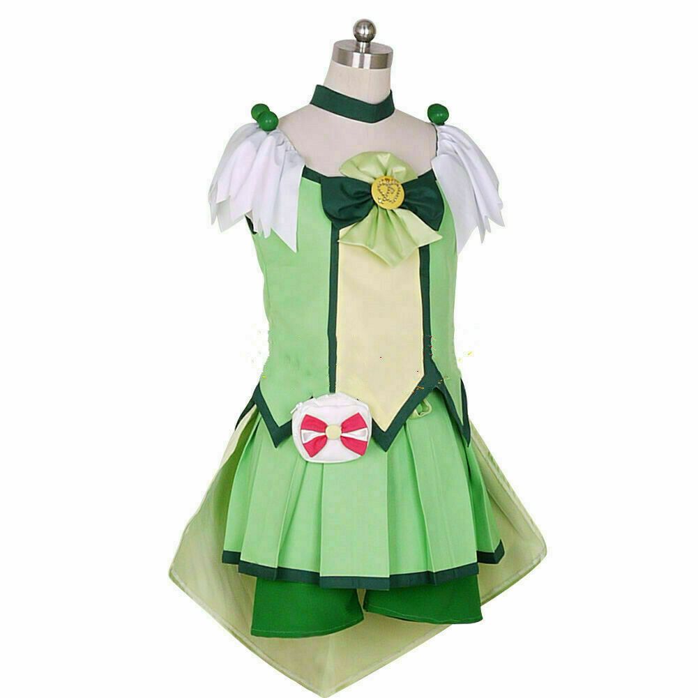 Smile PreCure! Glitter Force Glitter Spring Cure March Dress Cosplay