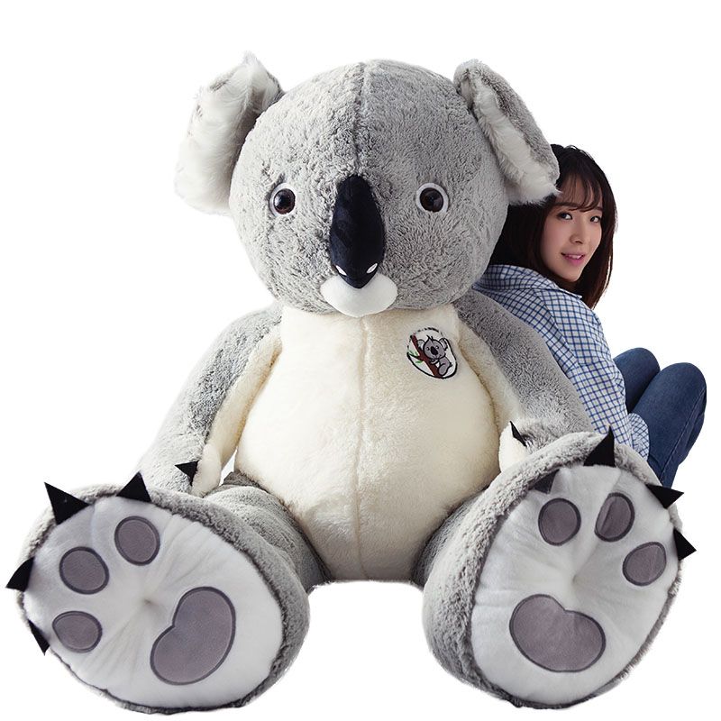 Compre Dorimytrader Jumbo Felpa Koala Animales De Juguete Grande De Peluche De Dibujos Animados Koalas Muñeca De Navidad Regalo De La Decoración 140cm 55inch A 101,9 € Del Dorimytrader | DHgate.Com