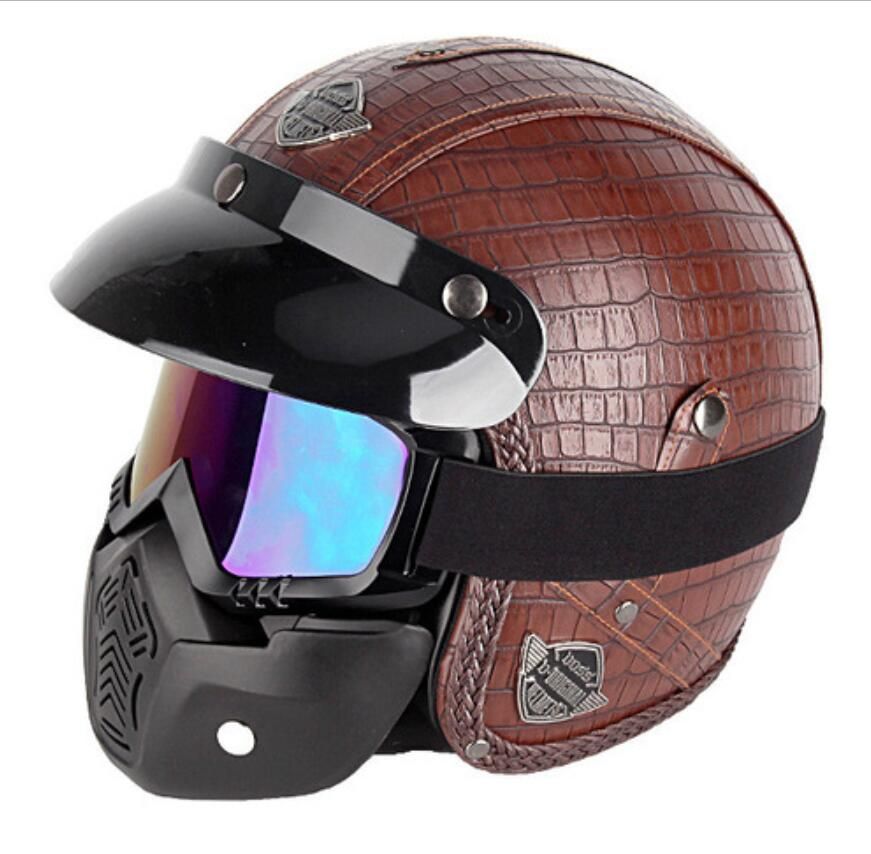 leather bike helmet
