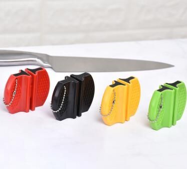 Outdoor Pocket Knife Sharpener Mini Portable Ceramic Tungsten Sharpening  Tool US