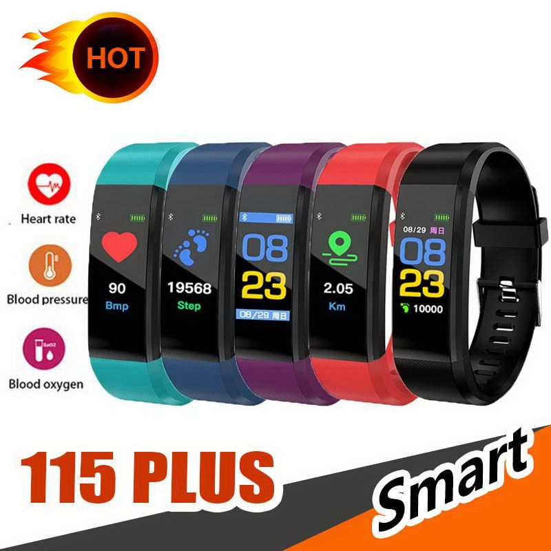 color lcd screen id115 plus smart bracelet
