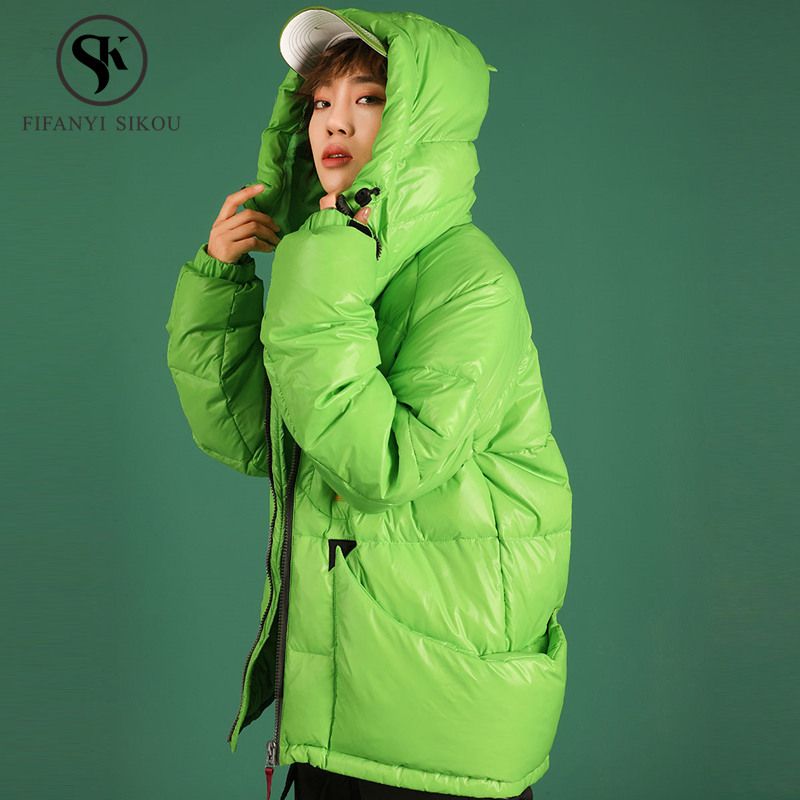 short hooded down jacket
