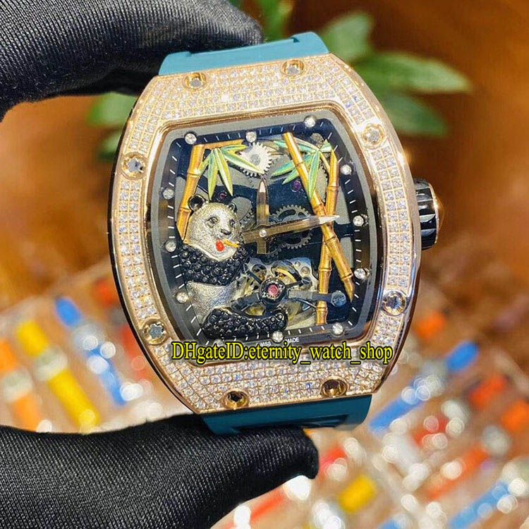 Acheter Top Version Rm 26 01 Mascotte 3d Panda Tourbillon Cadran Japon Miyota Automatique Rm26 01 Mens Watch Or Rose Diamant Case Sport Montres Designer De 35 2 Du Eternity Watch Shop Fr Dhgate Com
