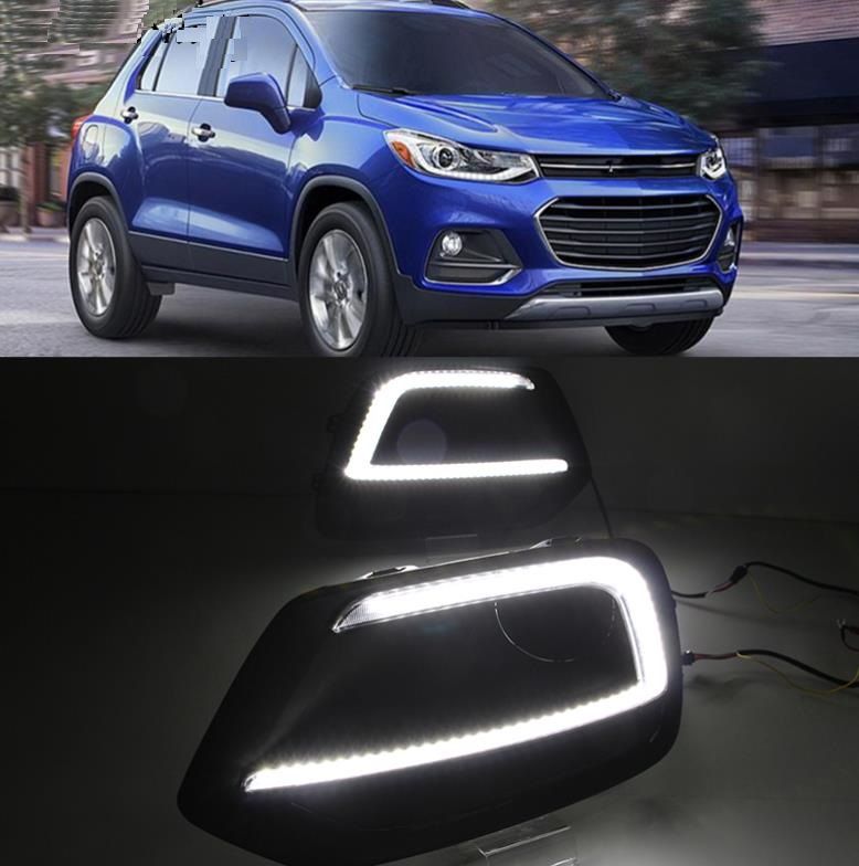 LED For Chevrolet Trax 2014 2015 Daytime Running Light DRL Fog Lamp Turn Signal