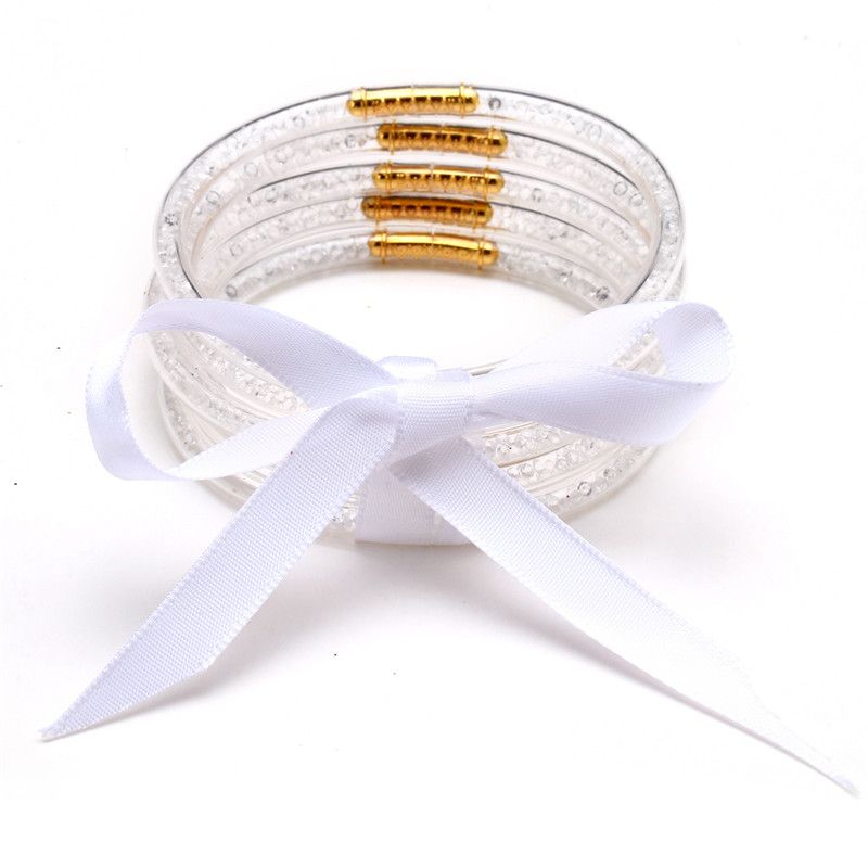 white jelly bracelets