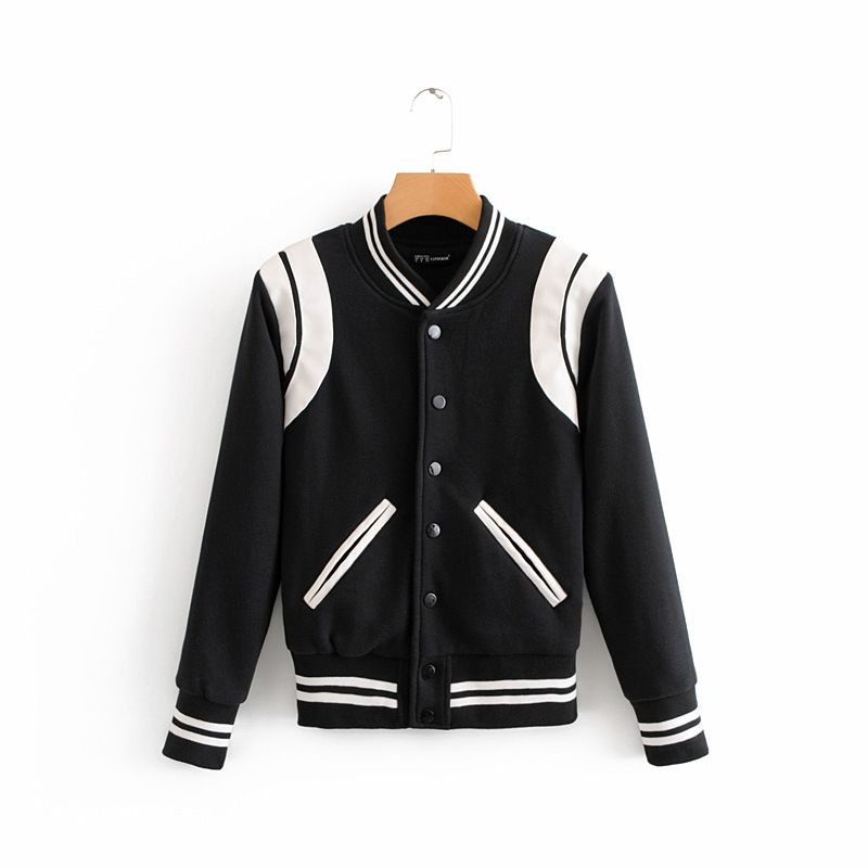 black white bomber jacket