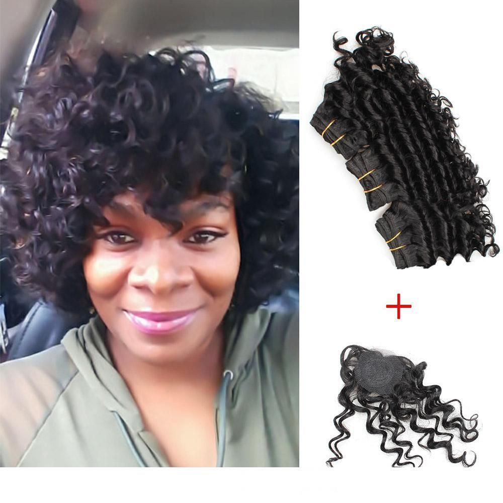 8 inch human hair styles