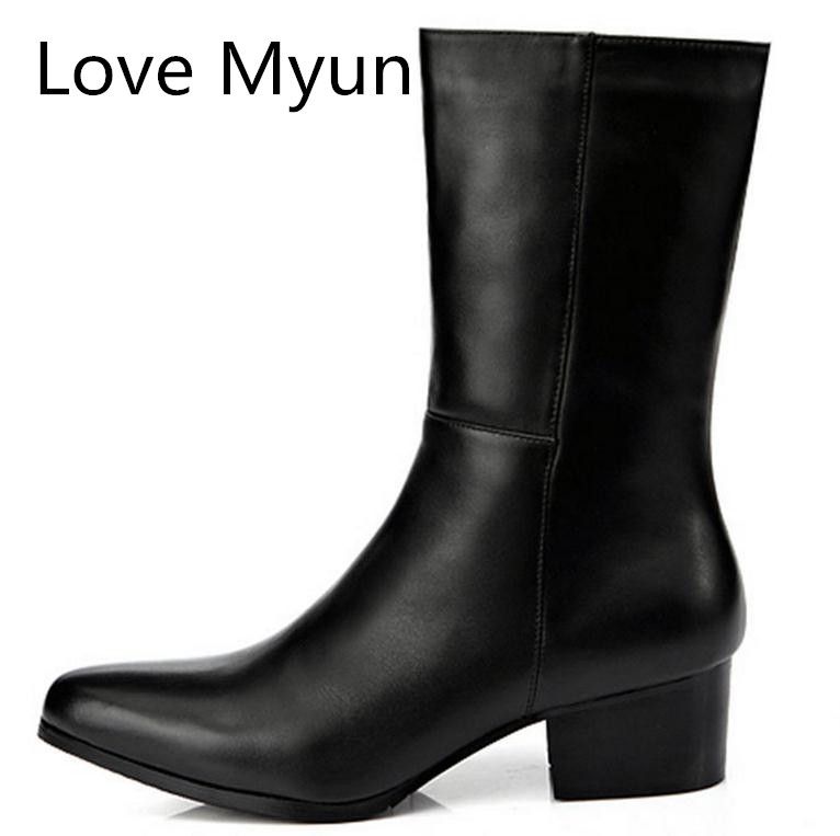 mens heeled dress boots