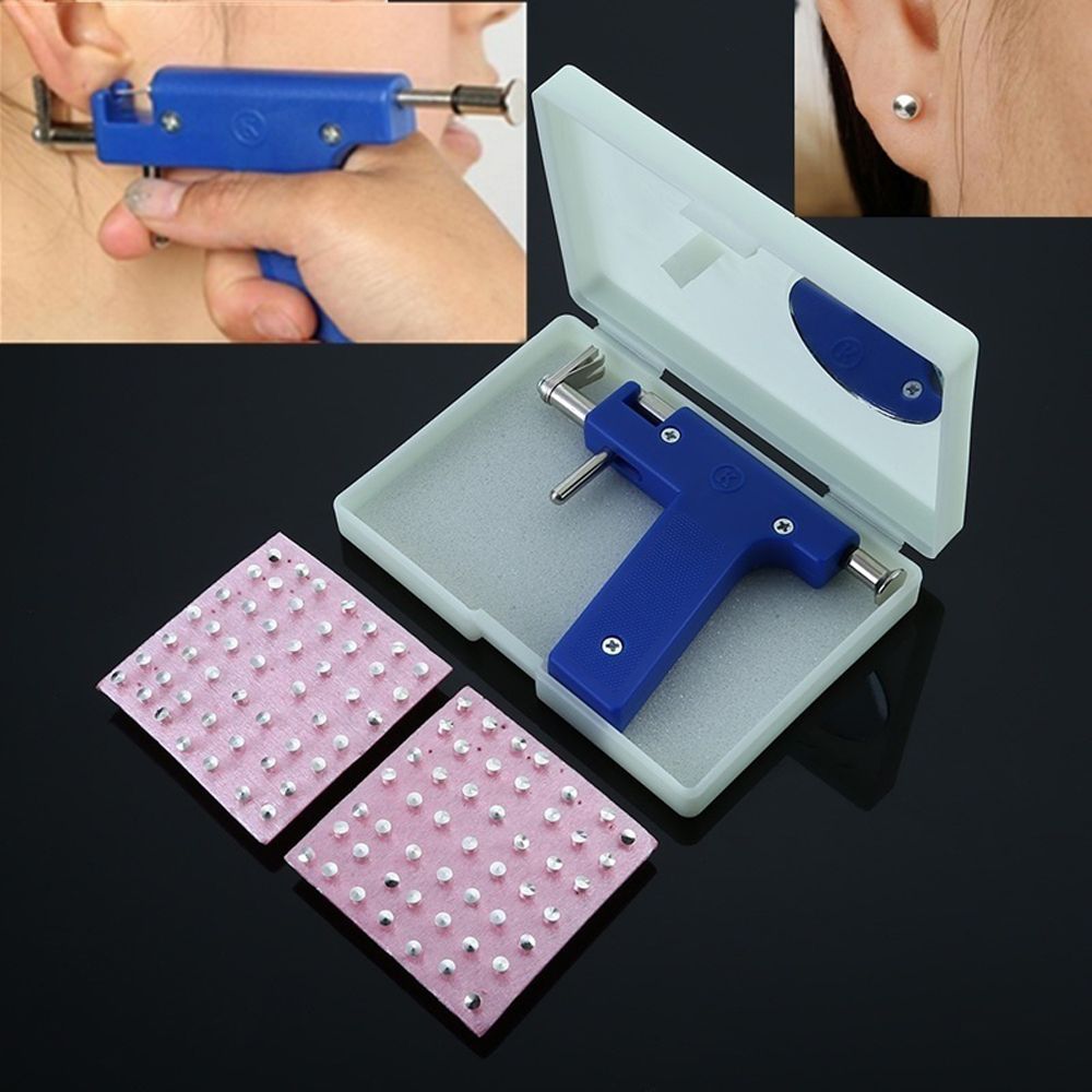 2020 Stainless Steel Body Piercing Tool Kit Professional Ear Nose Navel Piercing Gun With Ears