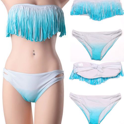 fringe two piece swimsuit