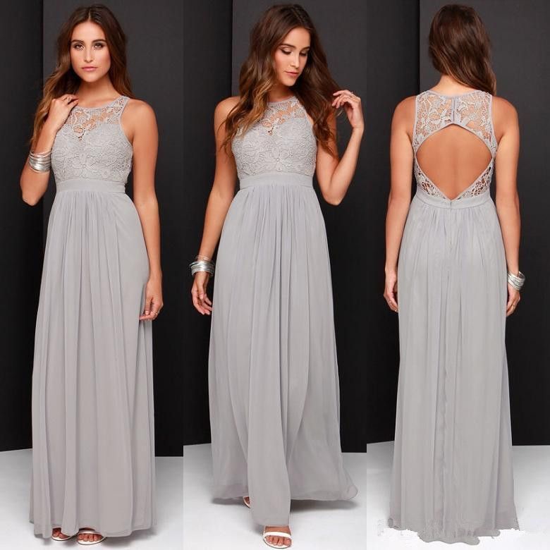 long grey bridesmaid dresses uk