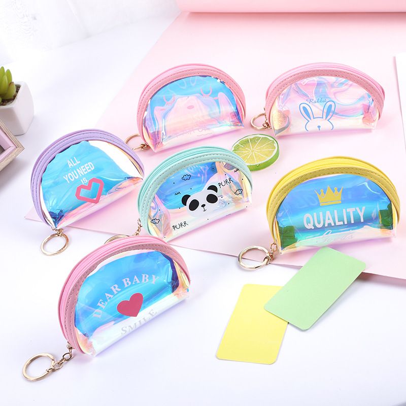 holographic drawstring bolsa