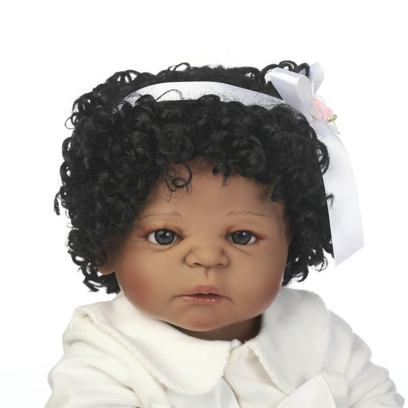 Bebe Reborn High Quality Reborn Black Girl Doll Full Vinyl Doll With Fashion Hair Style Best Toys For Children On Birthday From Lisa012 79 39 Dhgate Com