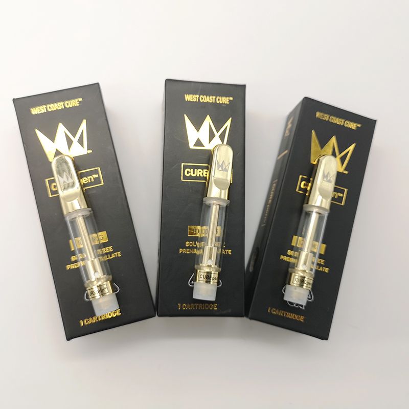 West Coast Cure Pen Gold Vape Cartridges 1.0ml Ceramic Coil Carts