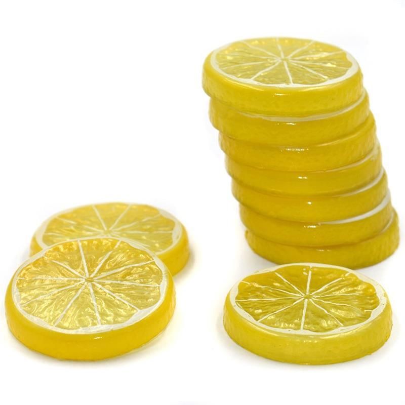 WHK Fetta di Limone Artificiale da 12 Pezzi Modello di Frutta Artificiale Finta Fetta di Limone e Lime Fetta di Limone Finta Decorazione WHK Fetta di Limone Artificiale da 12 Pezzi Modello di Frutta Artificiale Finta Fetta di Limone e Lime Fetta di Limone Finta Decorazione