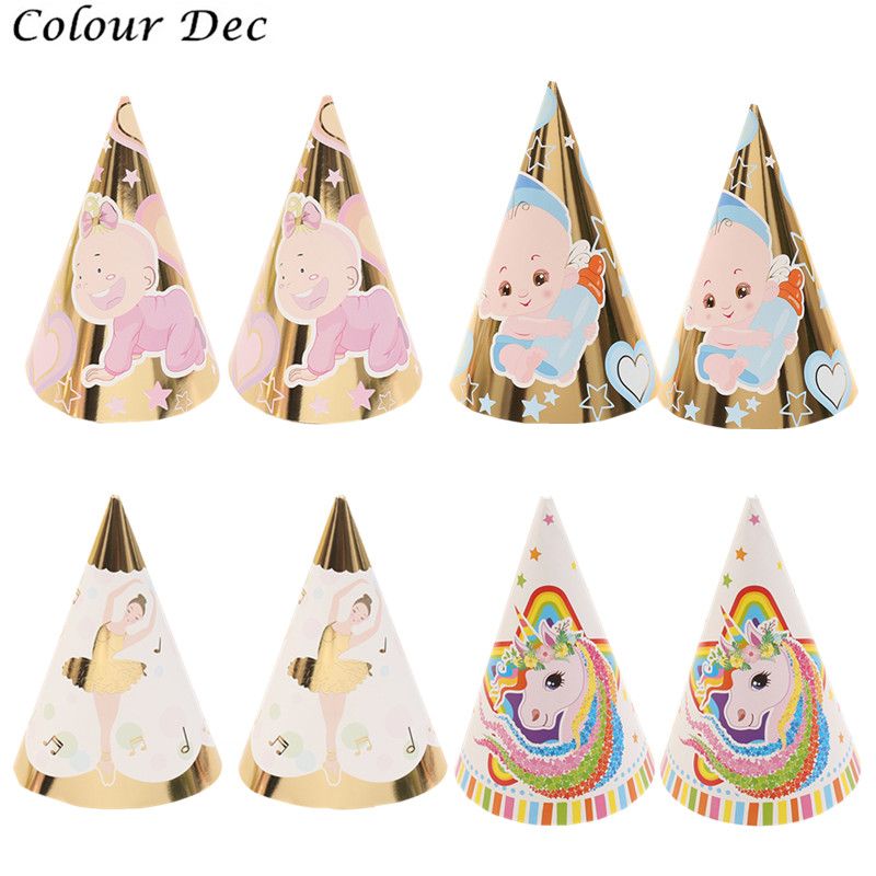 Baby Birthday Party Hats Caps First Birthday Decor Favors Baby Shower Supplies