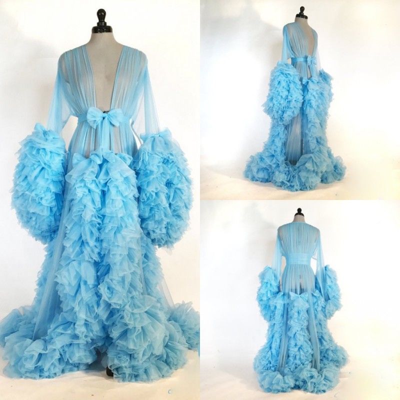 robe with ruffles
