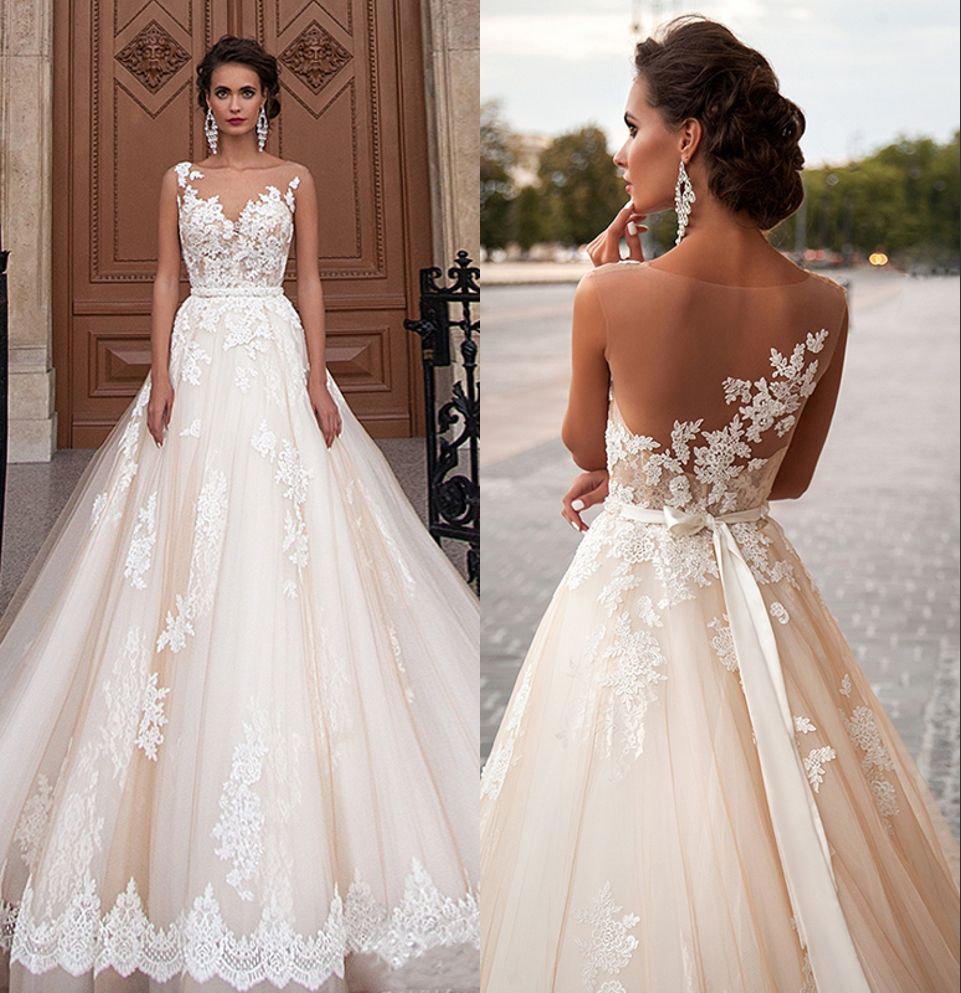 Robe de mariée champagne ivoire Clearance