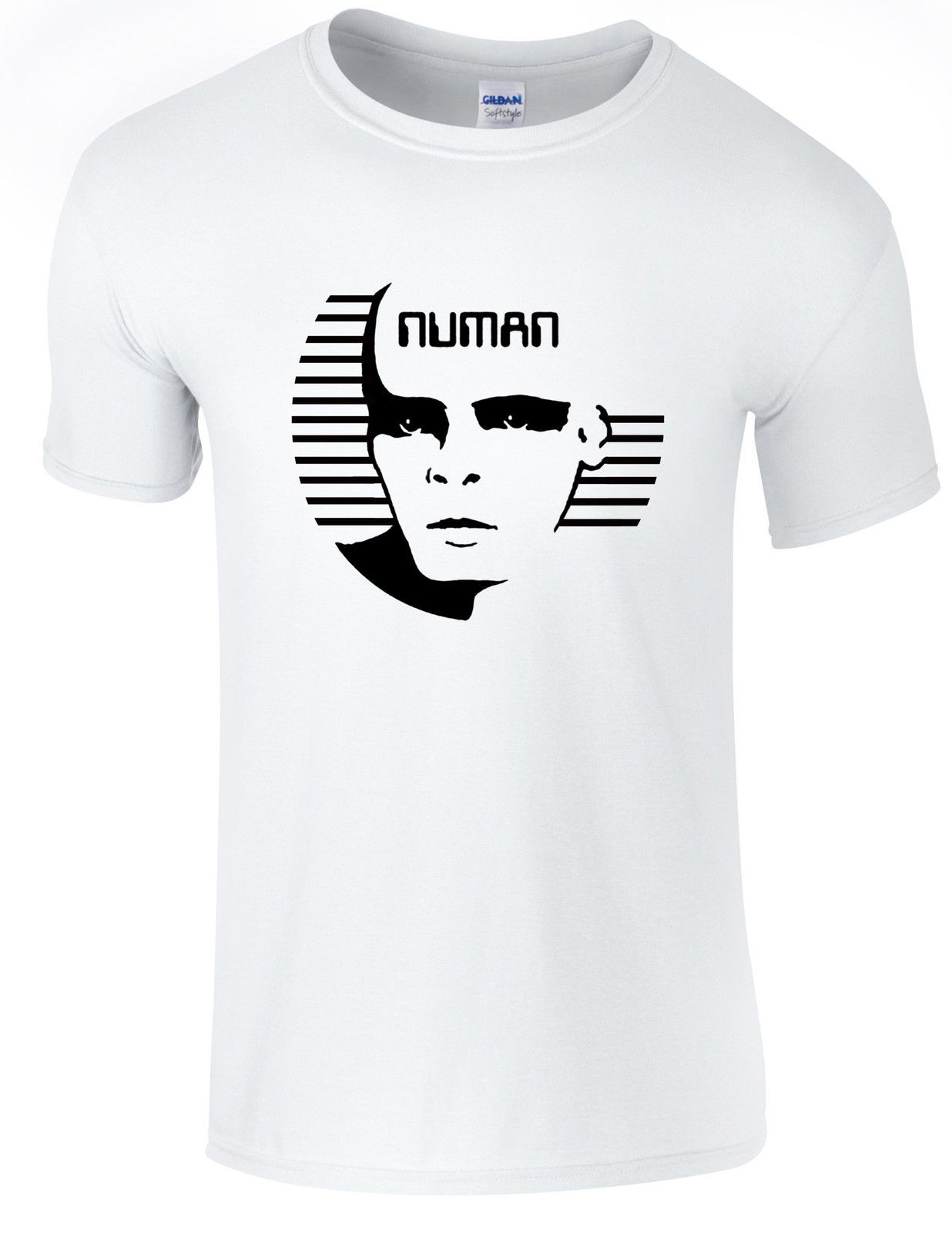 Gary Numan Logo Black Herren T-shirt Men Rock Band Tee Shirt