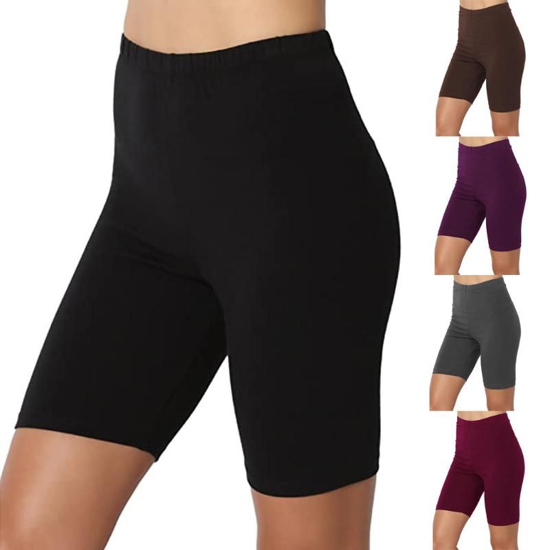 Acquistare Sport Yoga Pants Leggings Solid Metà Coscia In Cotone  Elasticizzato Span Vita Alta Attivo Breve Leggings Pancia Controllo  Pantaloni Economico | Consegna Veloce E Qualità | It.Dhgate