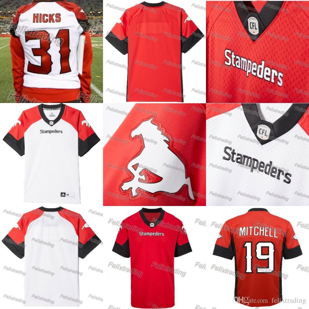 2020 Calgary Stampeders Jerseys 19 Bo Levi Mitchell Jersey Stitched Any
