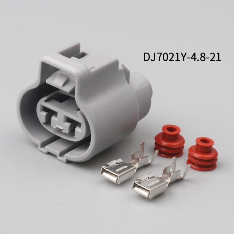 5 Sets Female and Male Auto 2 Pin DJ7021Y-4.8-11/21 Electronic Fan Connector Waterproof Use For Ford Focus Mazda Haima 