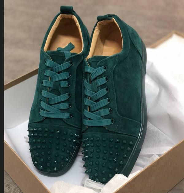 turquoise bottom shoes