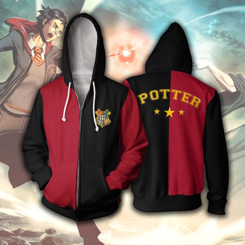 red harry potter moletom com capuz