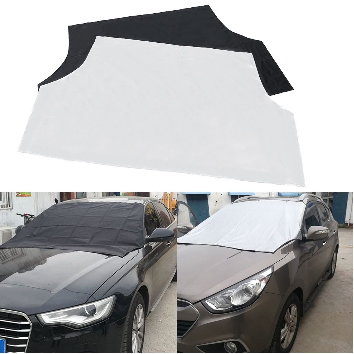WINDSCHUTZSCHEIBENABDECKUNG Magnetische Auto Eis Schild Schnee Staubschutz NEU