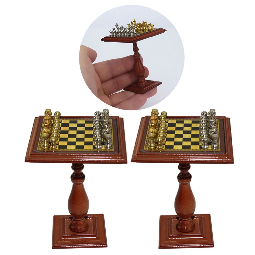 1:12 Scale Dollhouse Miniature Chess/Doll House Accessory J2E9 Price V8O6 U5D5 