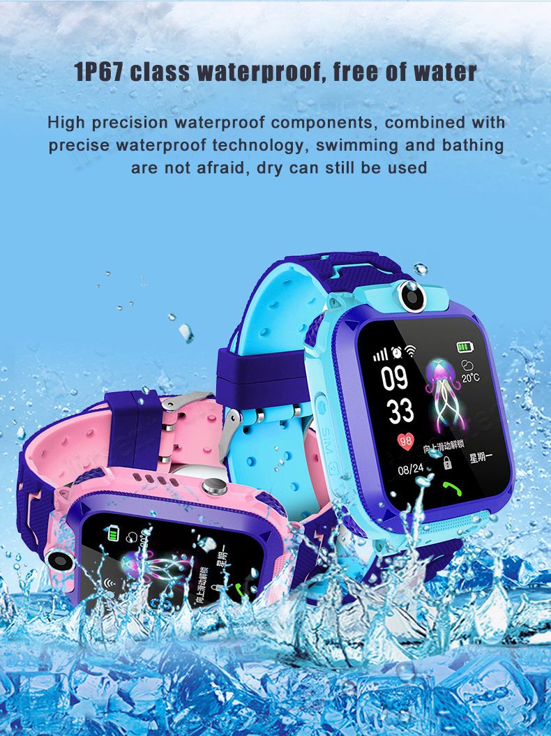 Suministro Al Por Mayor Reloj Elegante Nueva Q12 Anti Perdida Niño A Prueba  De Agua Segura Libras Que Colocan Tarjeta SIM Del Reloj De Llamadas  Perseguidor De La Localización De La Cámara
