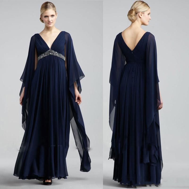 navy blue gowns for mother of the groom
