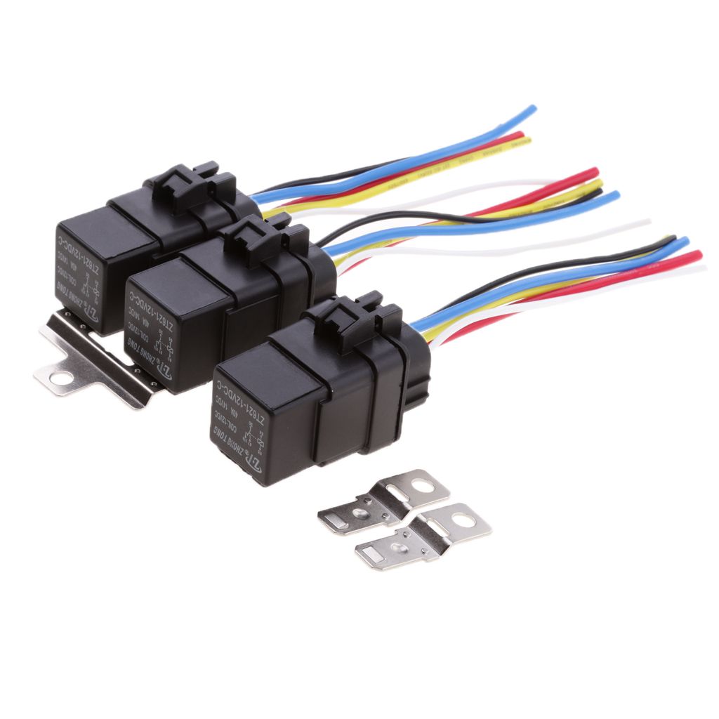 2020 Of 12v Spdt 4 Pin Car Boat Relay With 4 Wires Amp Harness Socket 40 Amp From Magideal 18 71 Dhgate Com
