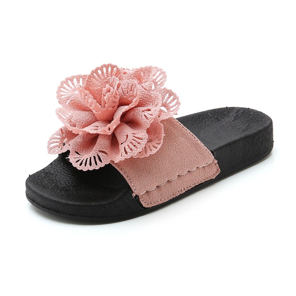 Children/'s Girls Boys Home Bathroom Slippers Kids Slip-On Flip Flop Loafer Shoes