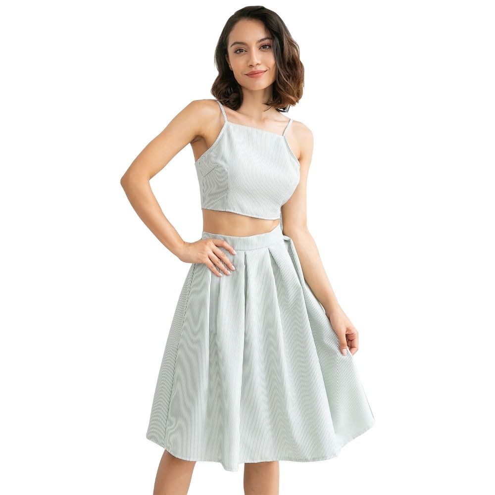 plus size two piece skirt and crop top