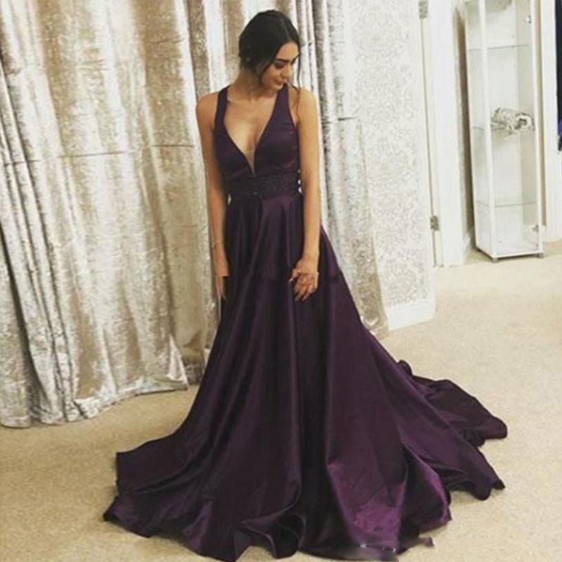 deep v neck homecoming dresses