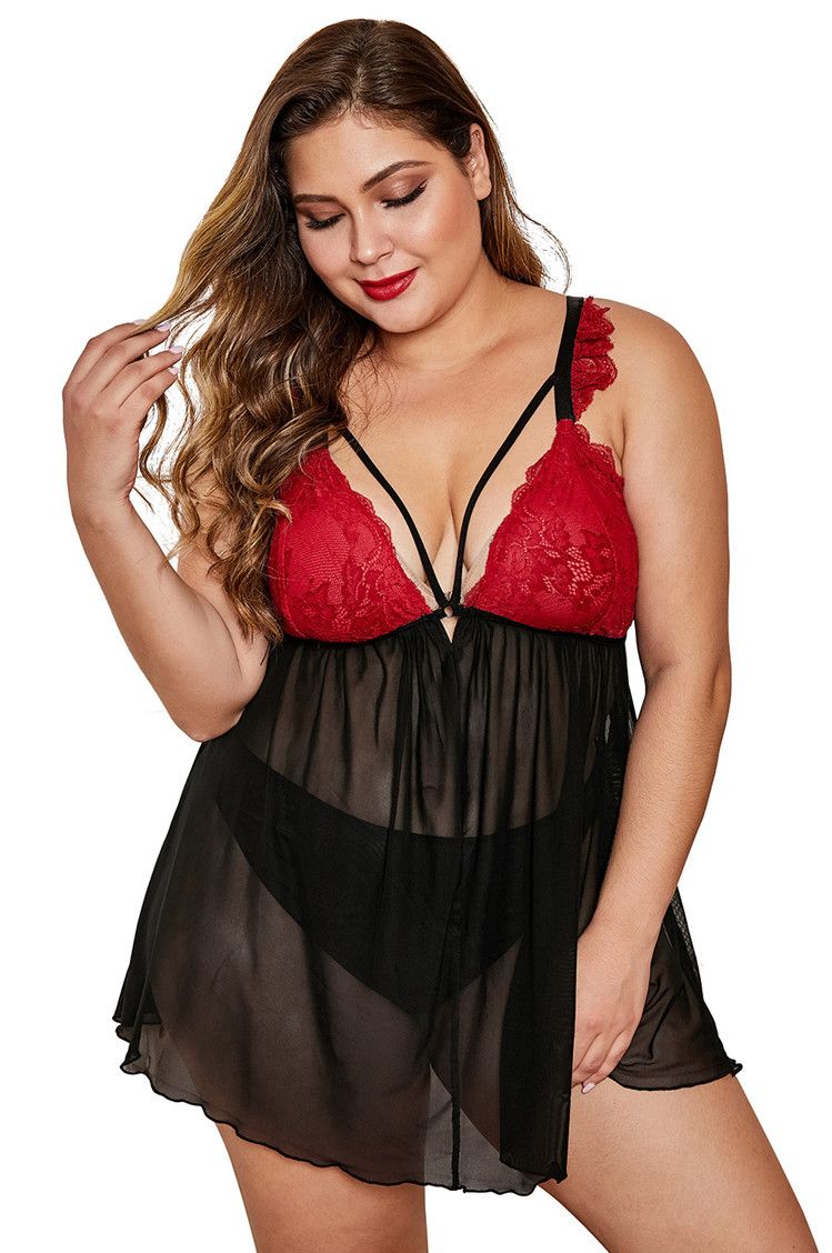 Roupa Interior Mulheres Sleepwear 200 Kg Casa Nightdress Feminino Europeu E Americano Mulher Gorda Xl Laço Tule Sexy Pijama De $127,57 DHgate foto imagem